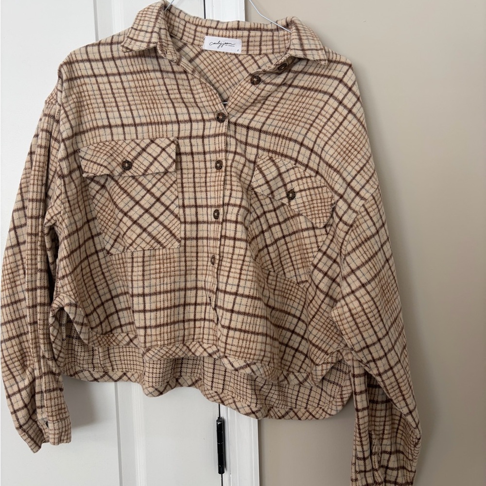 CJLA NWOT Plaid Shacket